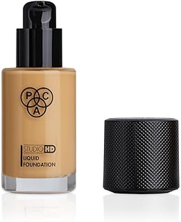 PAC Studio HD Liquid Foundation (2.1) | Lightweight Dewy Satin Finish | Medium to Buildable Coverage | Natural Second Skin...