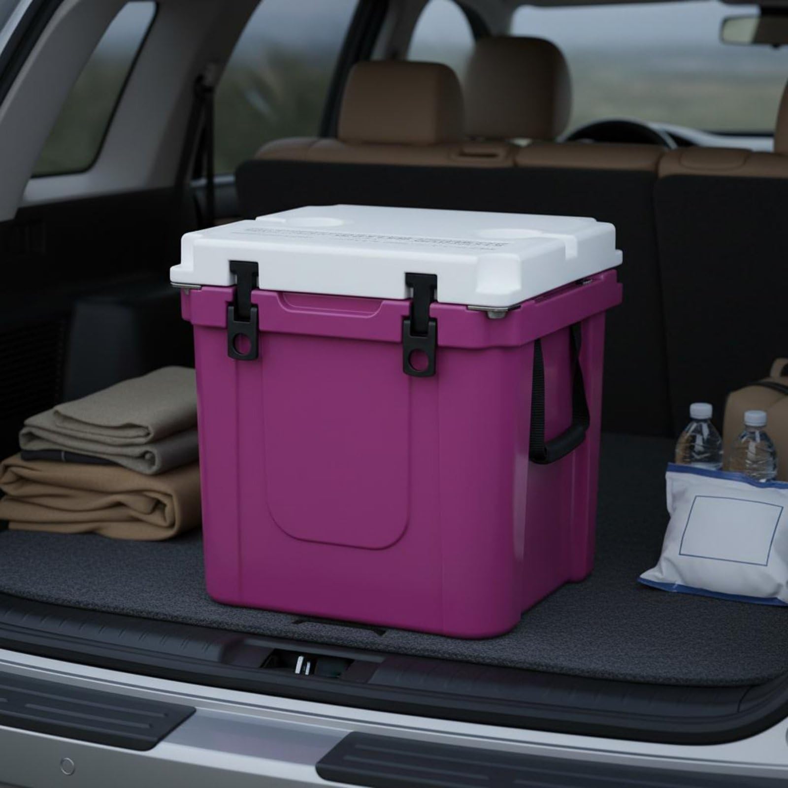 Gralara Outdoor Contenitore Termico Isolato Ghiacciaia Borsa Frigo in PE Robusto con Trasporto E Capacità per Bevande Adatto per Campeggio Feste in Giardino Viaggi su Strada Escursioni