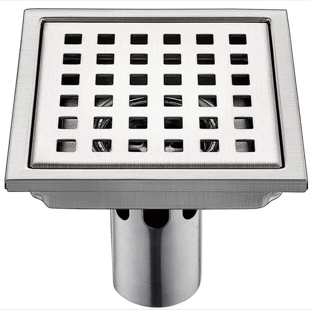 Odpływ podłogowy 15 * 15 cm Prosty odpływ podłogowy ze stali nierdzewnej Odpływ o dużym przepływie Kwadratowy odpływ prysznicowy Kratka odpływowa