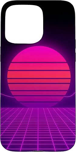 Miniatura 31 de Funda con diseño estético para iPhone 16 Retrowave Synthwave de los años 80 y 90
