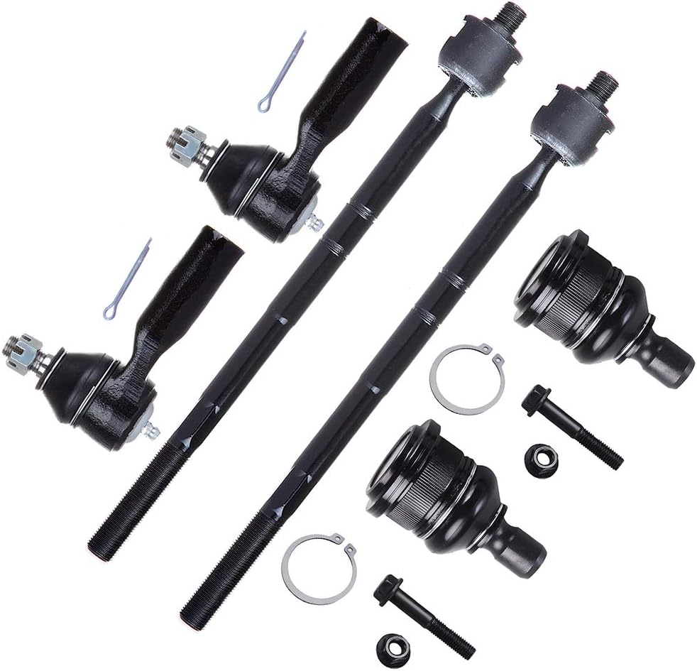 SCITOO 6-PC SET Suspension Kit For Ford Escape For Mazda Tribute For Mercury Mariner Front Inner Tie Rod End Front Outer Tie Rod End Front Lower Ball Joint