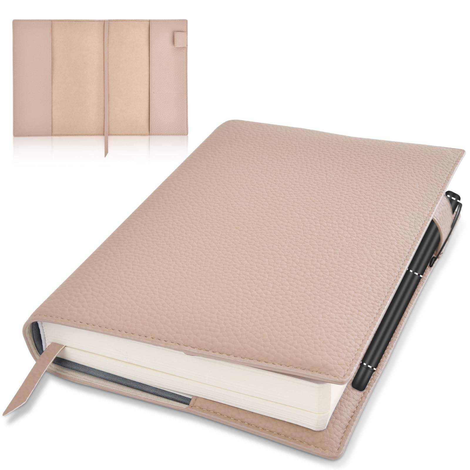 限定 【美品】PLANT フリーブックカバーXL A5 クロムエクセル カシア Amazon.co.jp: Tonriga ブックカバー A5 防水レザー 手帳カバー しおり