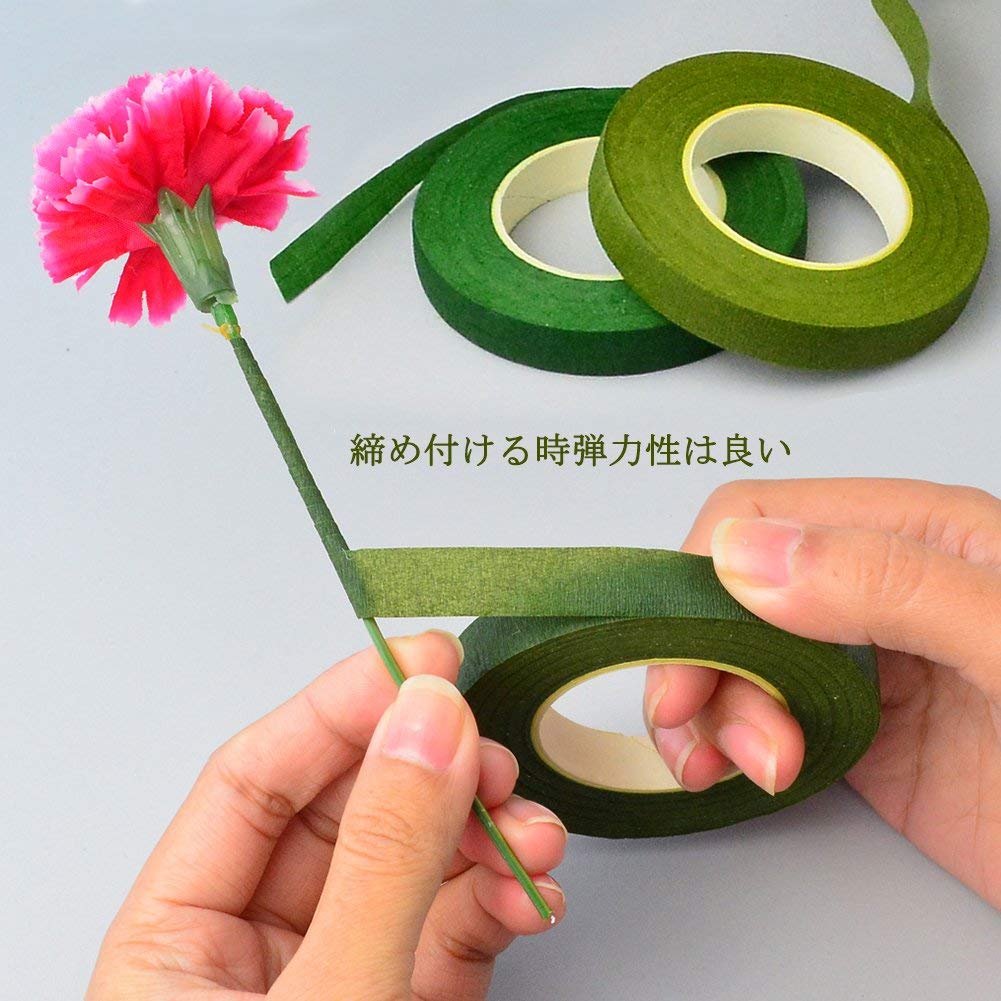 Amazon｜Petiwa フローラテープ 造花テープ DIY 花芸飾りセット 6個