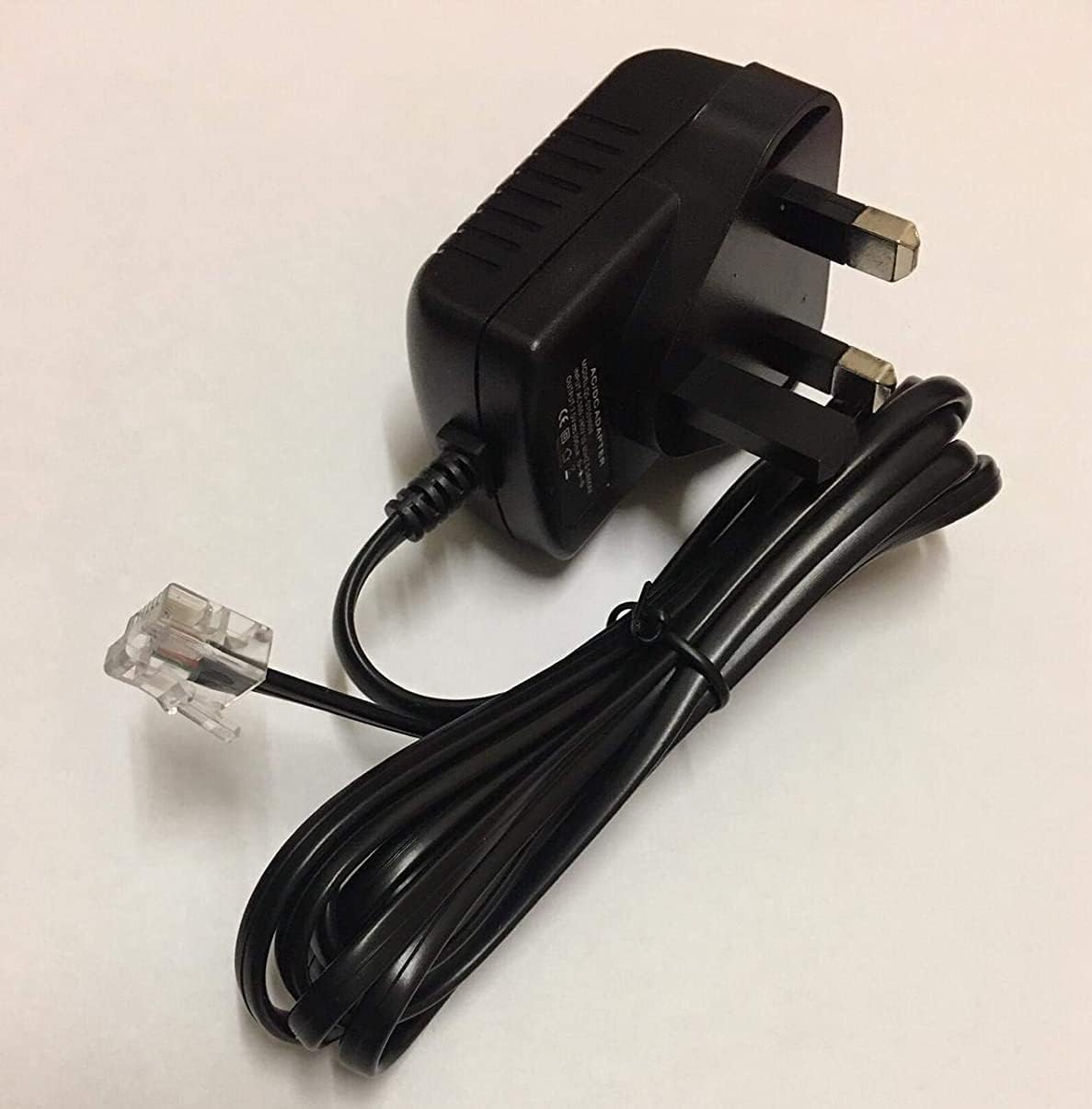 QualitySalesDirect 6V 450mA BT Telephone Power Supply Adapter, RJ12, 3-Pin UK Plug, Compatible with BT 7600, 7610, 3920, 1000, 1200, 1100, XD56, 1500, 1600, 1700, 043649, 066773