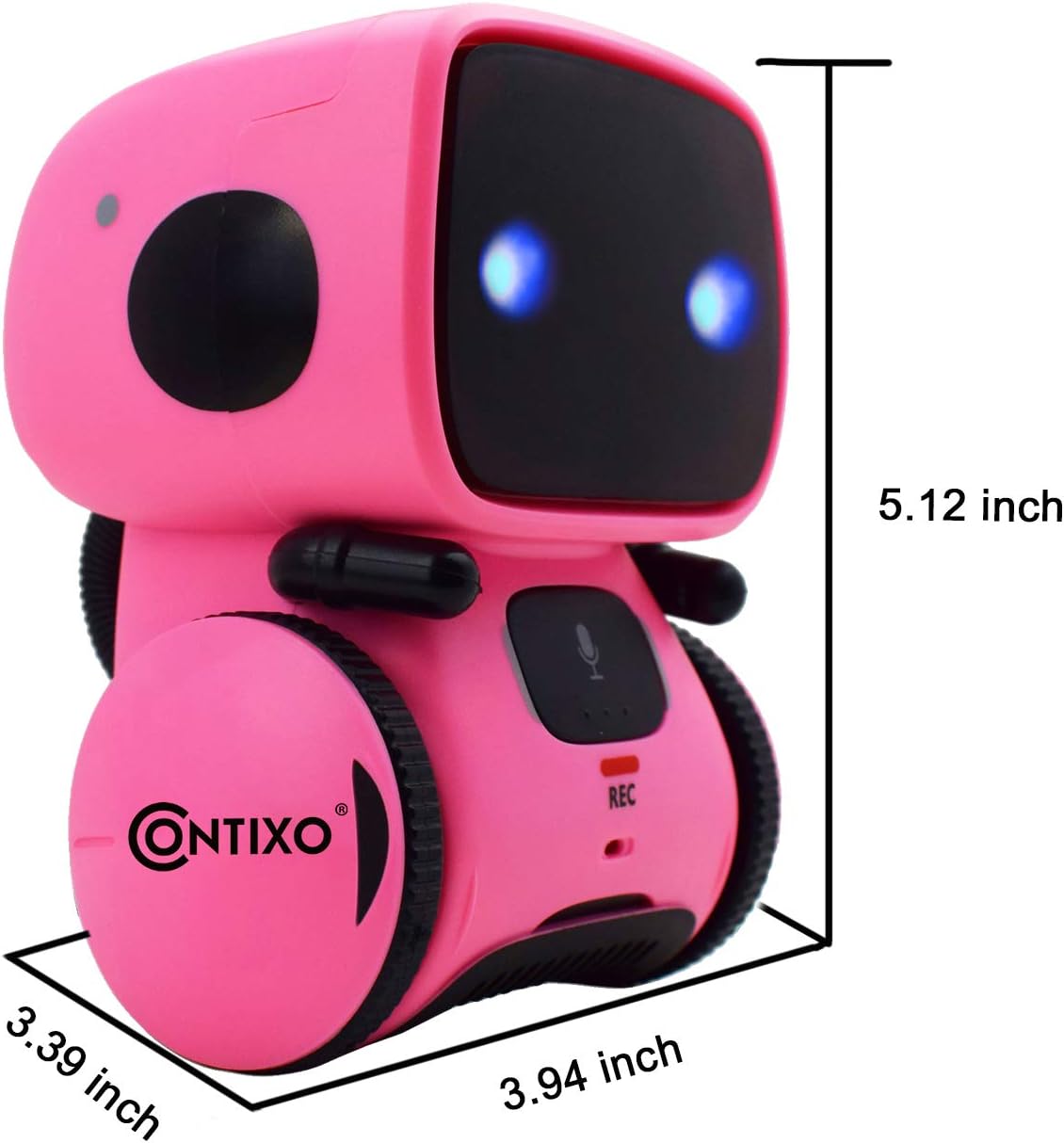 Contixo R1 Robot Toys for Kids 2 Pack Bundle - Smart Robot for Kids Voice Control Talking Dancing Learning Educational Toy for Boys Girls Toddlers Age 3-12 Years Old Birthday Gifts - Blue, Pink