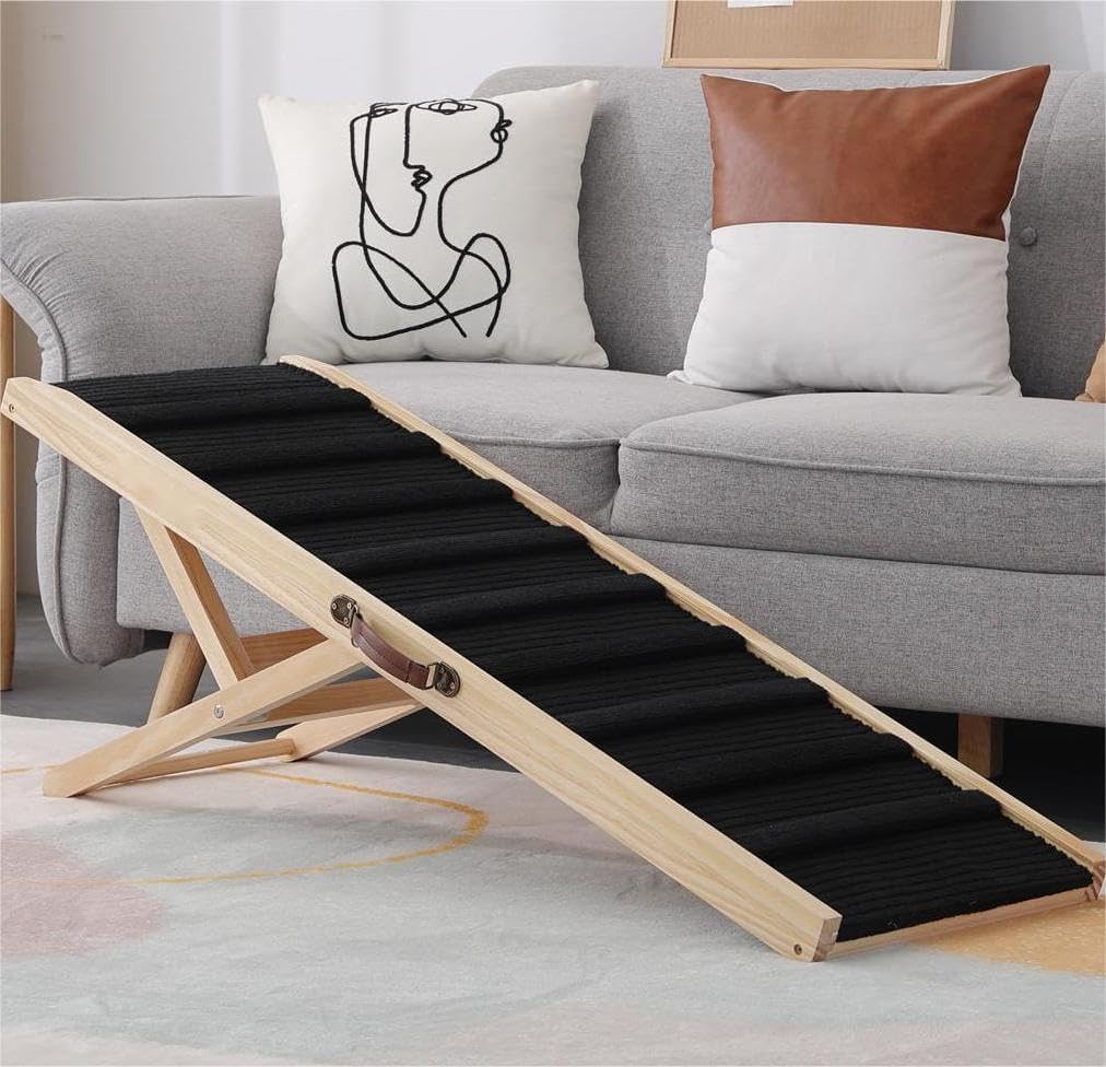 Large Dog Ramp Stairs Step for High Bed Truck Couch SUV 48 in, for Small and Large Dogs