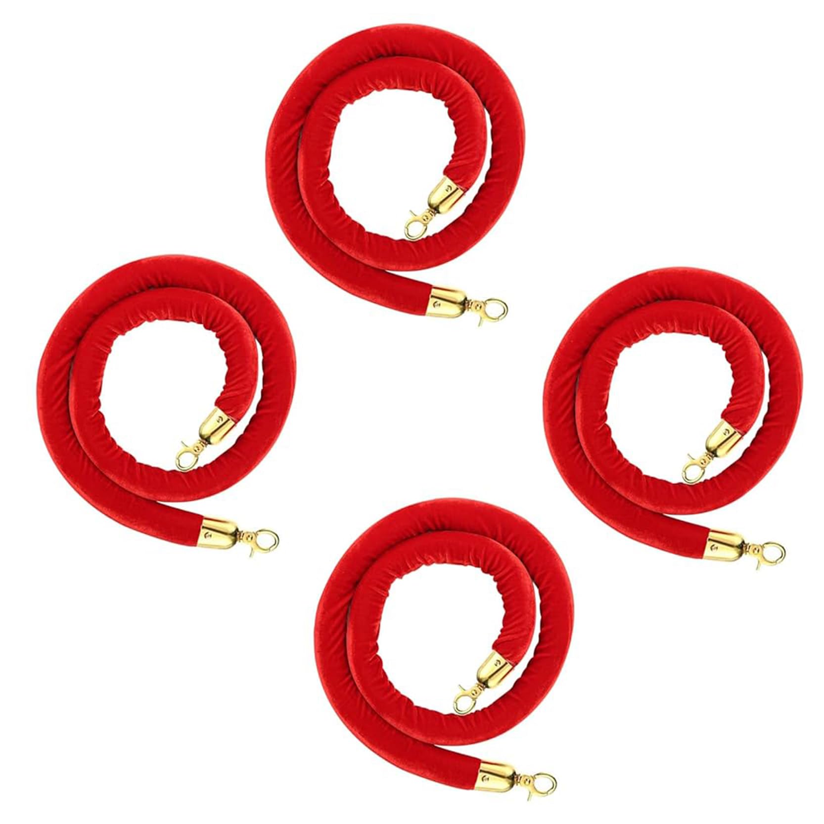 Cordes de guidage en velours pour stopper la confusion des files d'attente