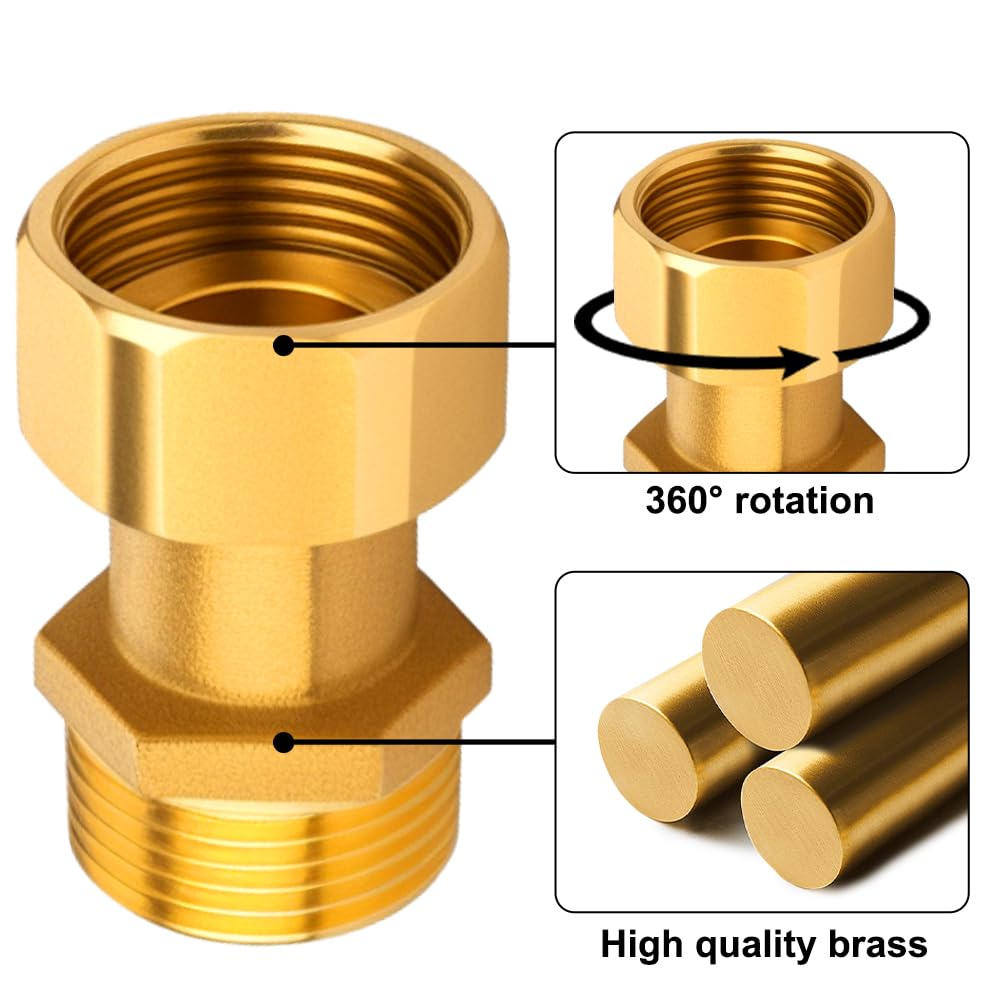 Messing Verschraubung G3/4 AG - Bewegliche Verbindung Für Wasser & Heizung