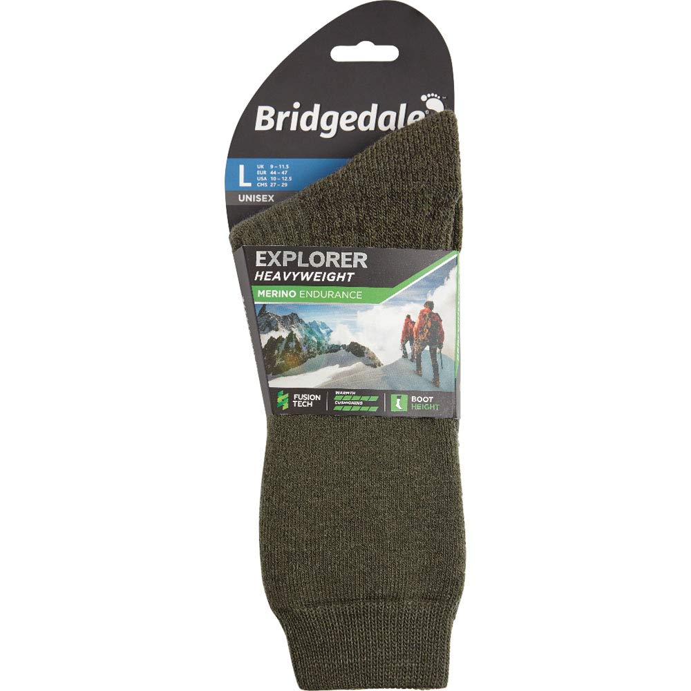 Bridgedale Bottes de Randonnée en Laine Mérinos - Poids Moyen Chaussettes Homme (lot de 1)