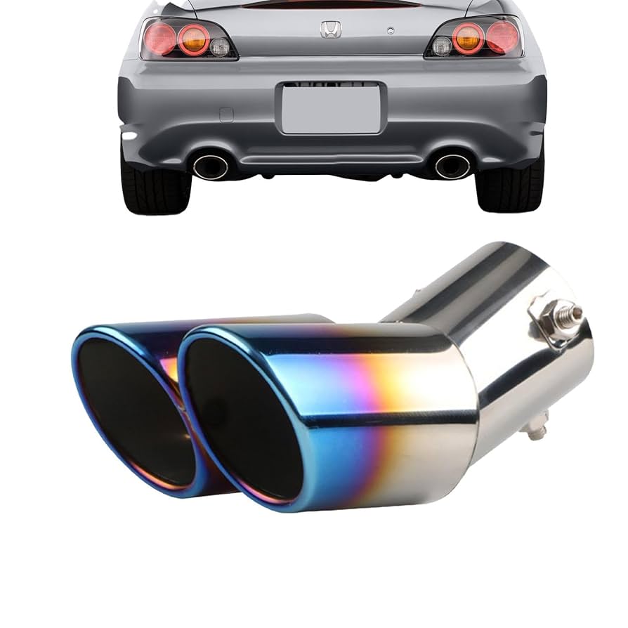 ステンレス デュアルエキゾーストマフラー　デュアル Amazon.co.jp: ステンレスデュアルマフラー,オート二重管