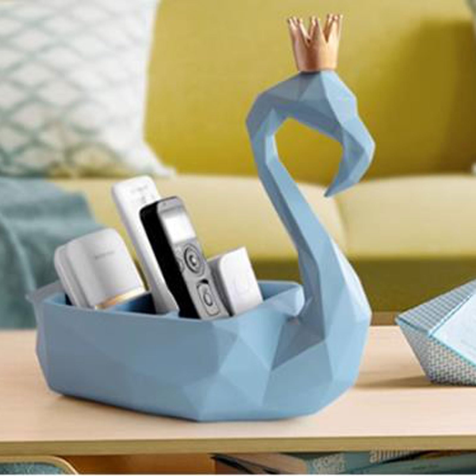 Porta Telecomandi Porta telecomando dal design creativo Flamingo, porta TV in resina, organizer da tavolo, scatola portaoggetti da scrivania, accessori for controller, media, posta, calcolatrice, chia