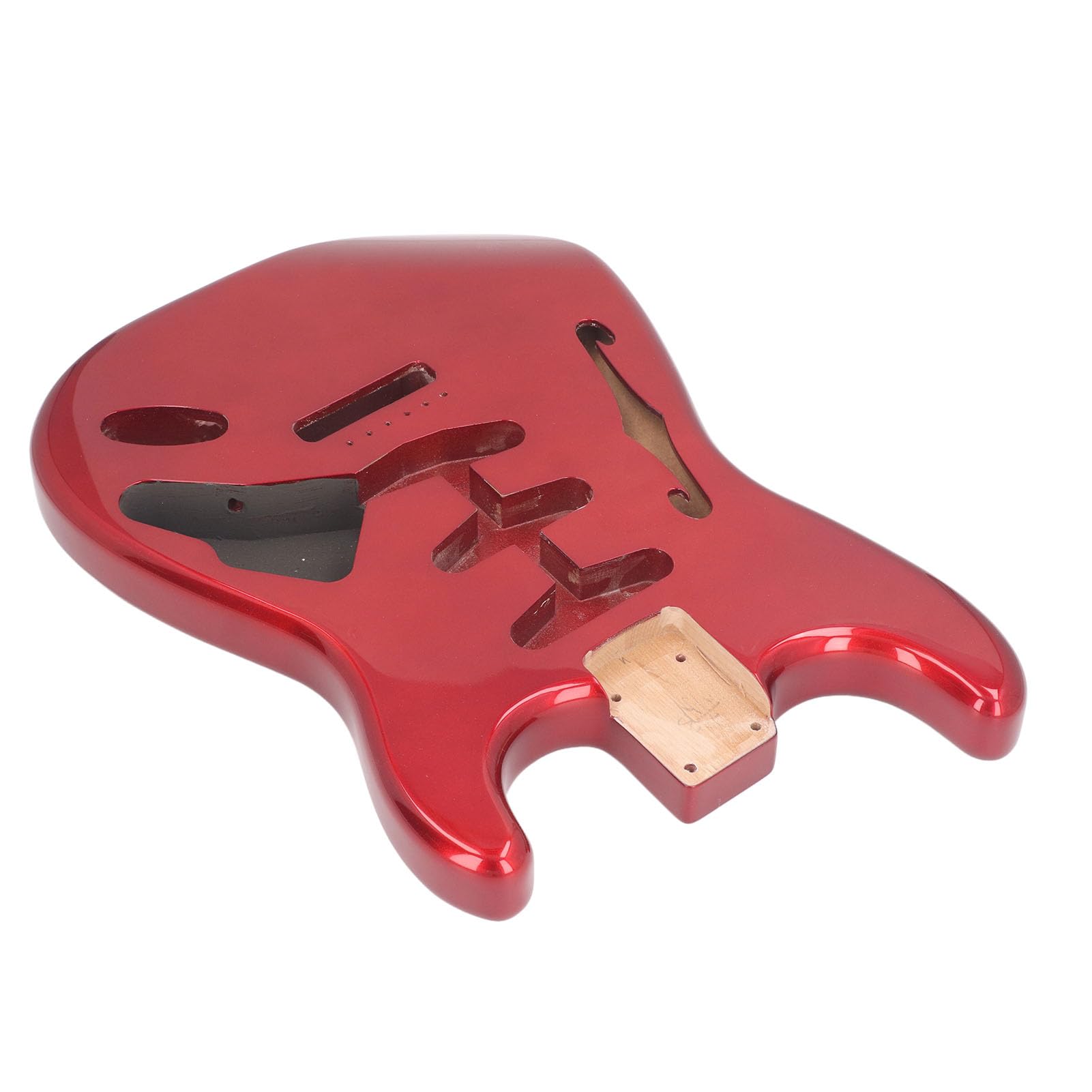 FILFEEL Corpo per Chitarra Elettrica in Legno di Ontano di Alta qualità con Finitura Lucida per Chitarre ST - per Personalizzazione e Progetti Fai-da-te (GSB12ST Rosso)