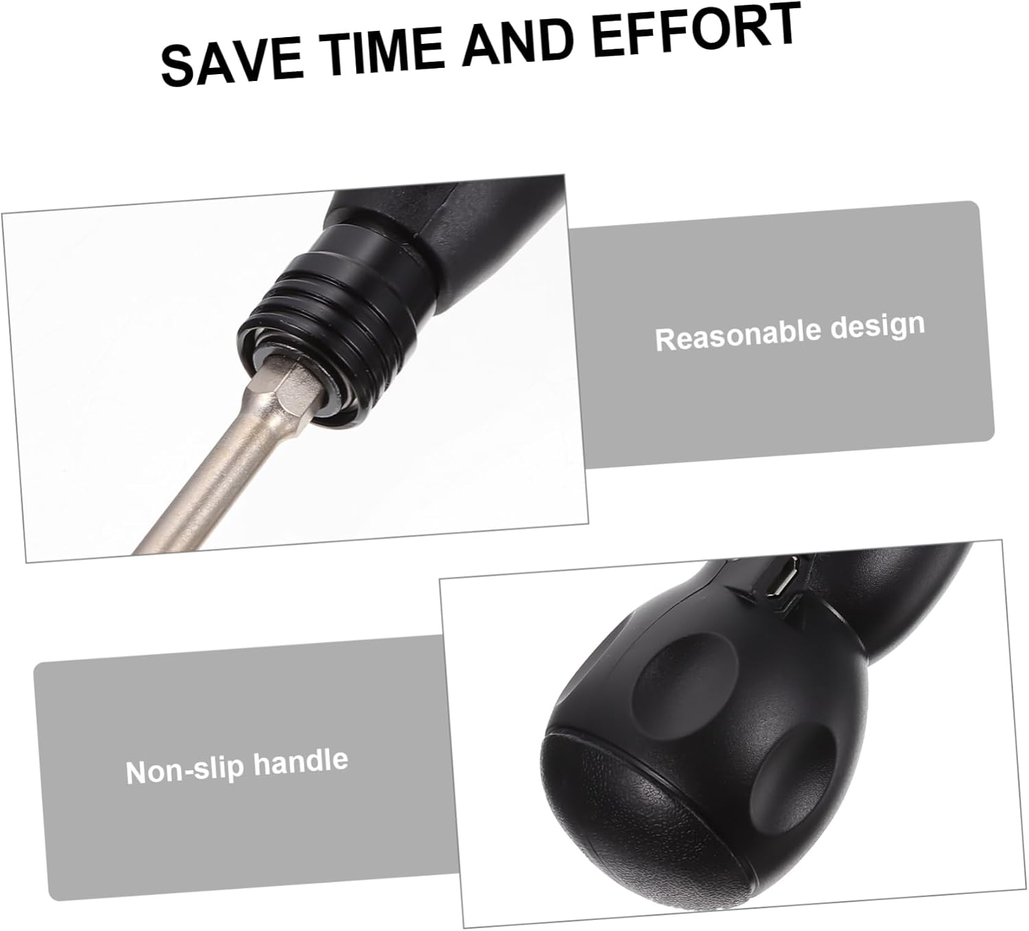 NUOBESTY Mini Electric Screwdriver Set Rechargeable Multi-Function Tool USB Charging Compact Handheld Drilling Screwdriver for Home Repair and DIY Projects