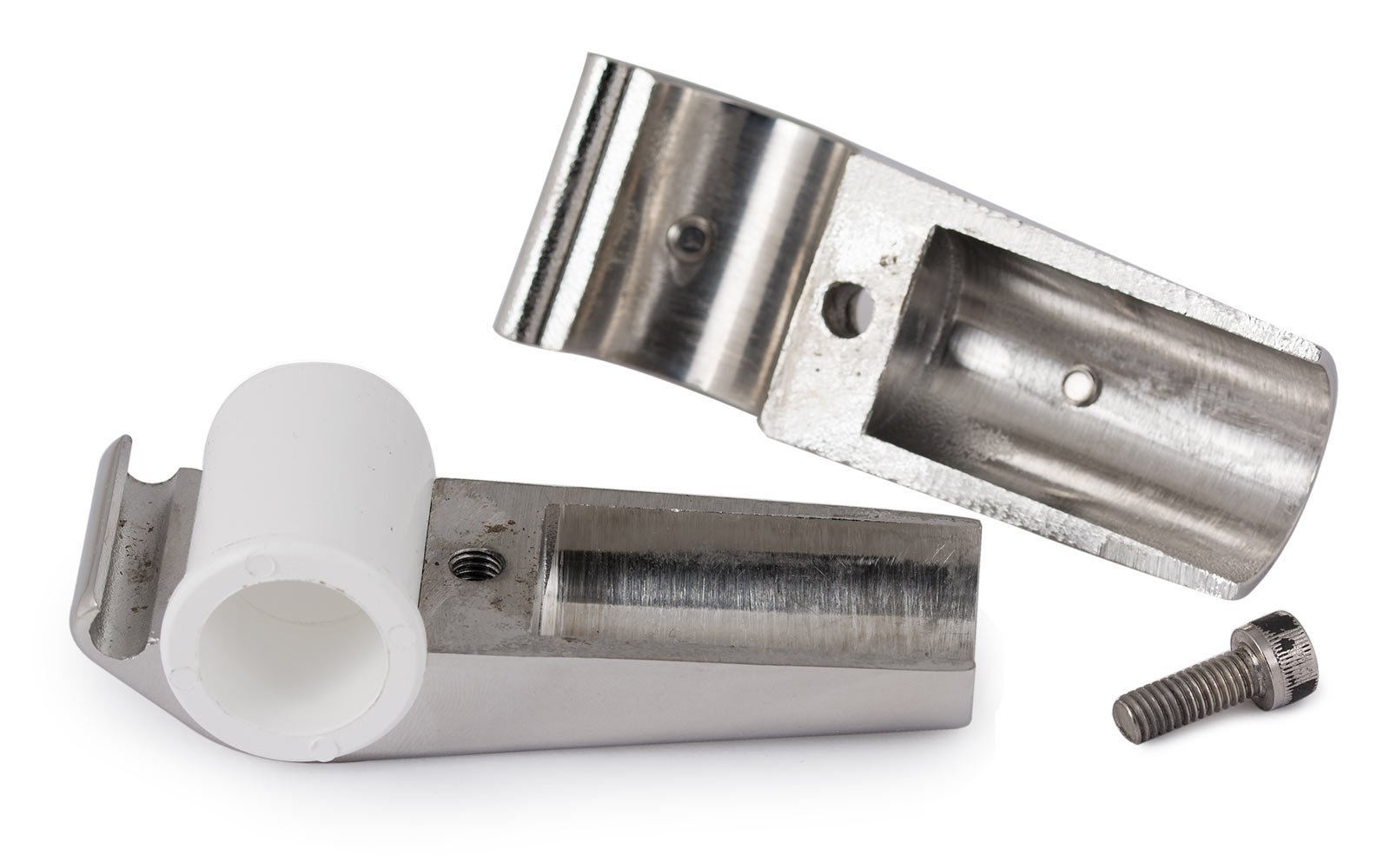 Flaggenstockhalter Relingsmontage 30 mm Edelstahl poliert