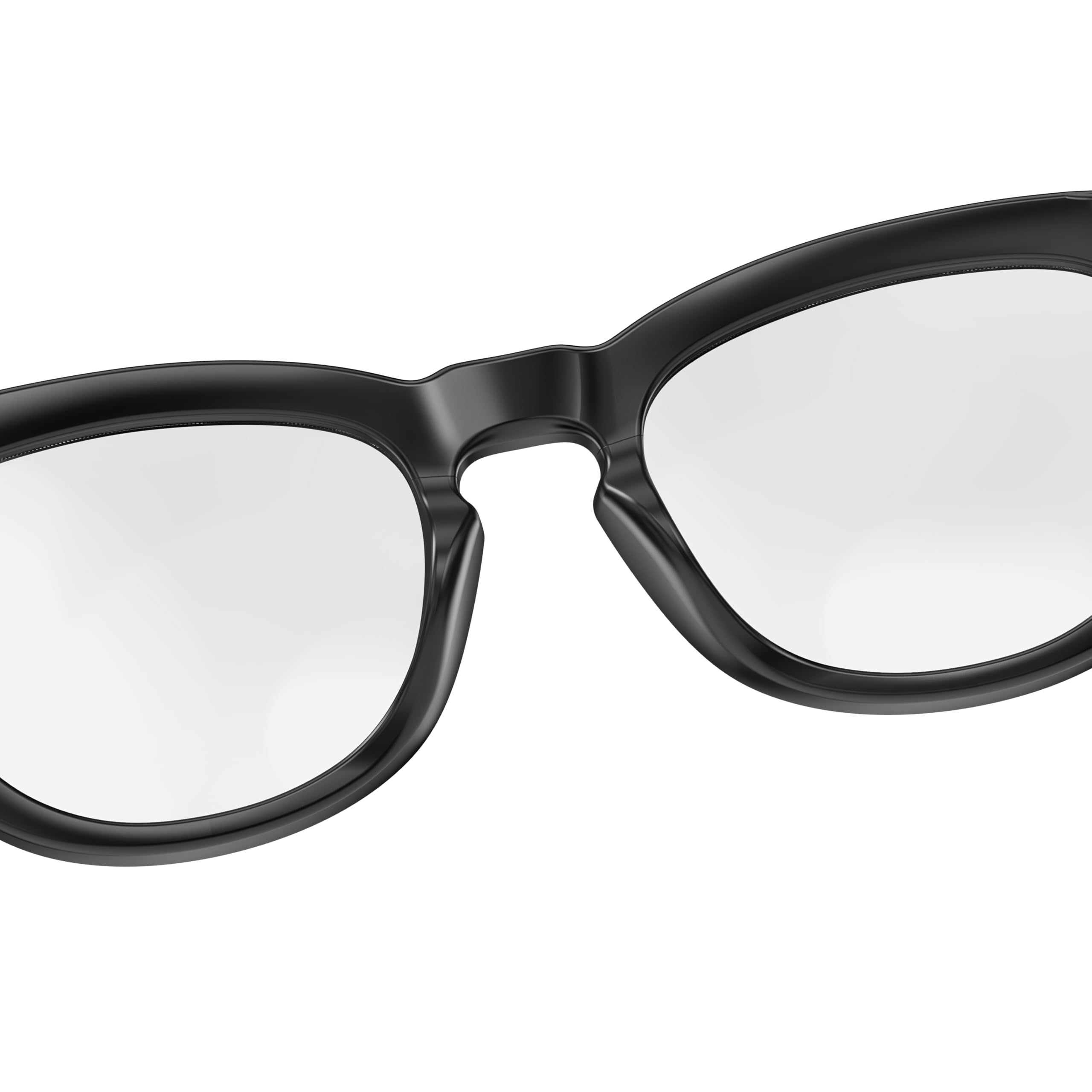 AI Lunettes pour appareil photo intelligent pour homme et femme, photographie 4K, enregistrement vidéo HD 1080p, traduction en temps réel, audio ouvert (monture noire, lentille bloquant la