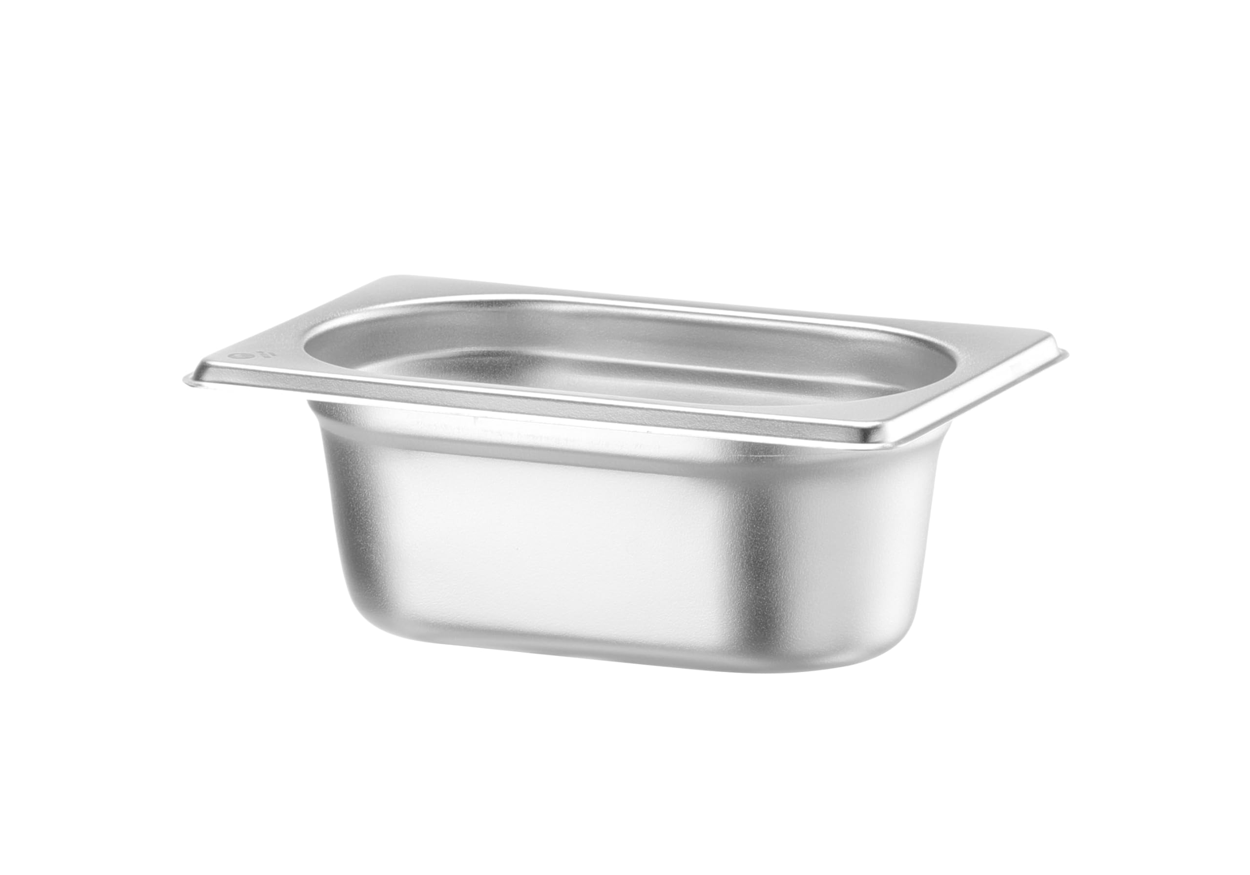 HENDI Contenitore Gastronorm GN 1/9, Budget Line, resistenza termica -40 °C a 250 °C, per forno e bagnomaria, 0,6L, 176x108x(H) 65mm, acciaio inox