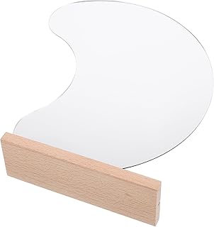 Irregular Frameless Cosmetic Mirror with Wood...