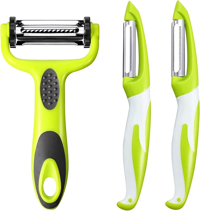 Potato Peeler for Kitchen, julienne Vegetable Peeler,3 Pieces Stainless
