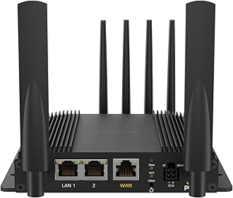 Peplink MAX BR1 Pro [CAT 20] | LTE-A Pro Modem with Redundant SIM Slots | Wi-Fi 6 | GPS Receiver| Drop-In Mode, Load Balancing / Failover, Ignition Sensing | MAX-BR1-PRO-GLTE-S-T-PRM