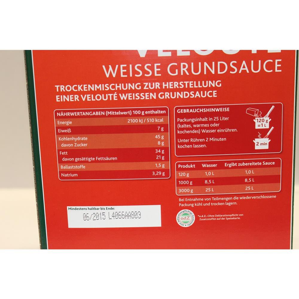 Knorr Velouté - Salsa blanca (3 kg, 1 x 3 kg)