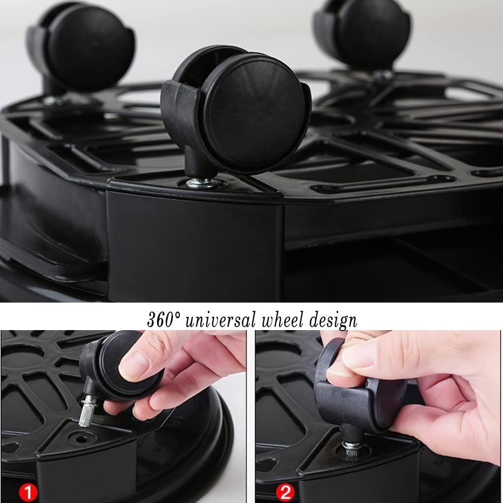 Plant Trolley Plant Pot Trolley,Plant Caddy with Wheels Heavy Duty,1 Pack Rolling Planter Dolly with Casters, Rolling Plant Stand Outdoor with Drip Tray(Color : White, Size : 12 i (Color :