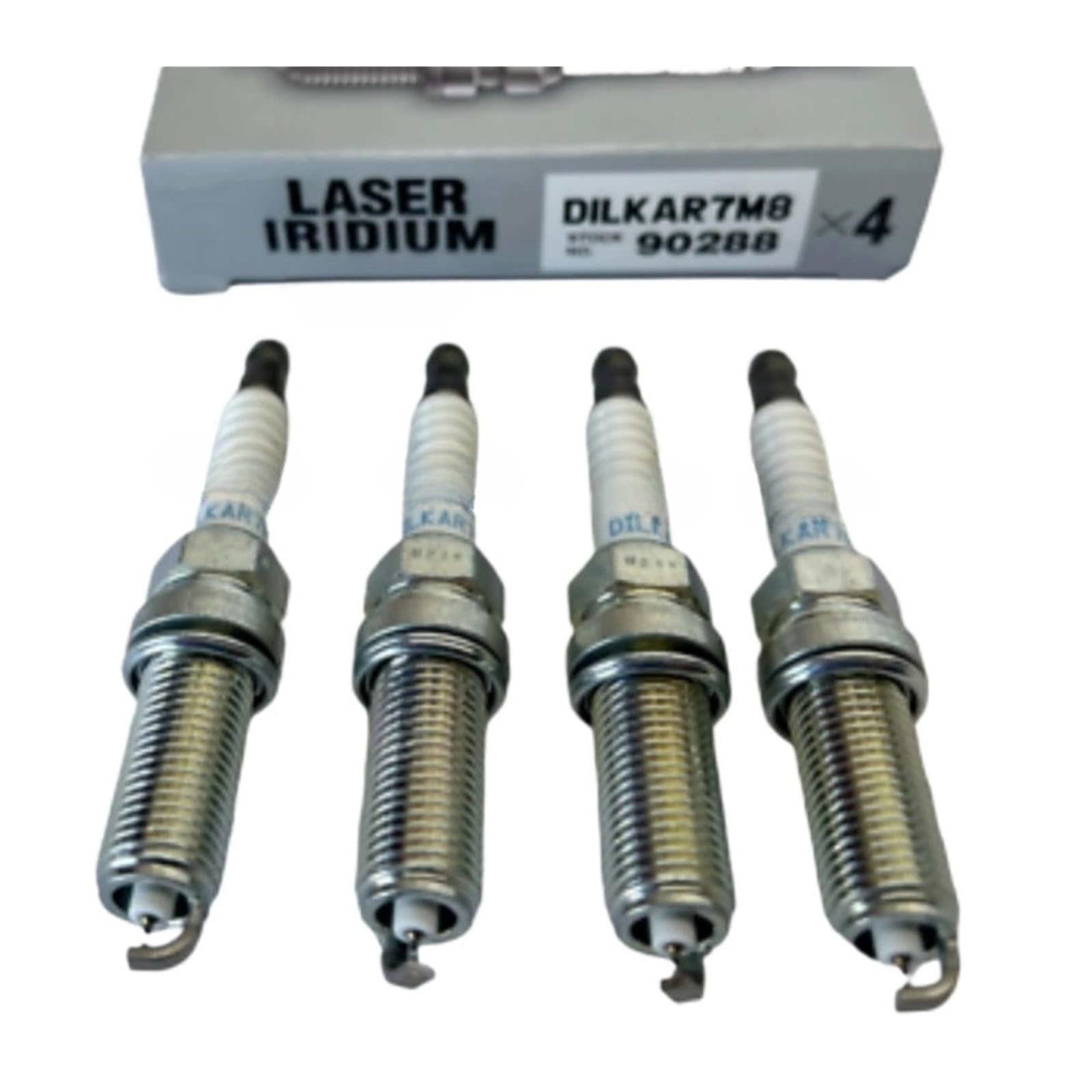 Hikaripolar　MVCollection+LoveAgain 4-6pcs Laser Dual Iridium Spark Plug DILKAR7M8 90288 Compatible