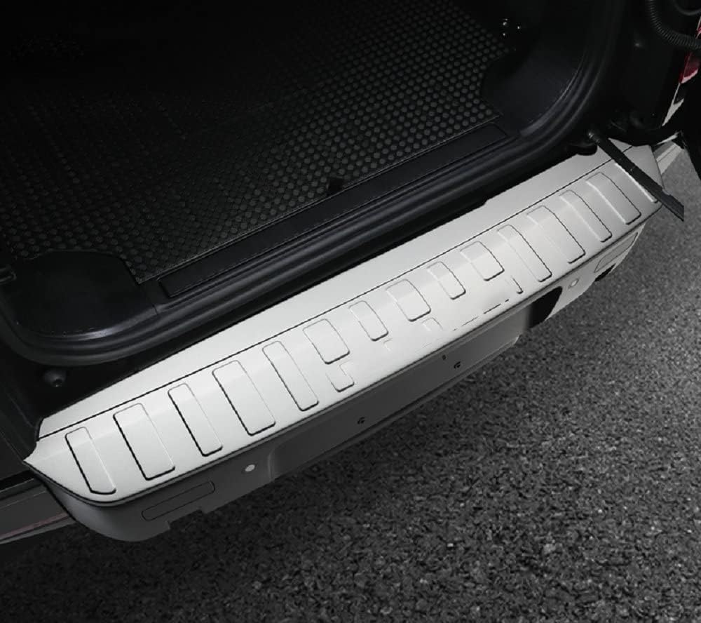 Outside Rear Door Plate Scuff Sill Moulding Trim Fits for Defender 90 110 L851 L663 20200-2023 (Silver)