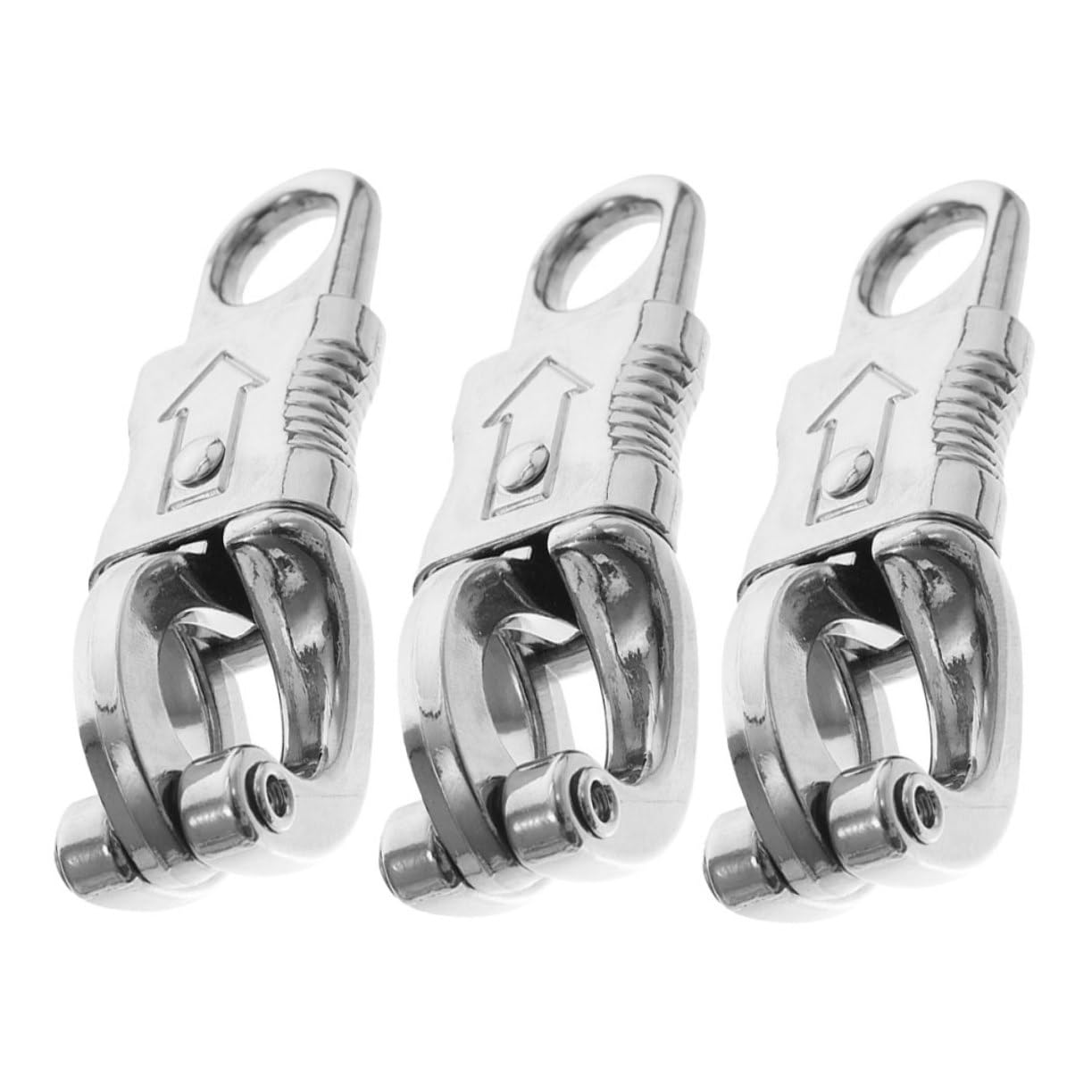 HAWILLOSCH Equestrian Tool Metal Rope Clasp Horse Saddle Hook Quick Release Snap Hooks 3pcs Set