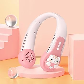 1000点セット　首掛け 扇風機 USB充電式 3段風量調節 羽なし KINGSTAR 首掛け扇風機 ネックファン USB充電 3段風量調節