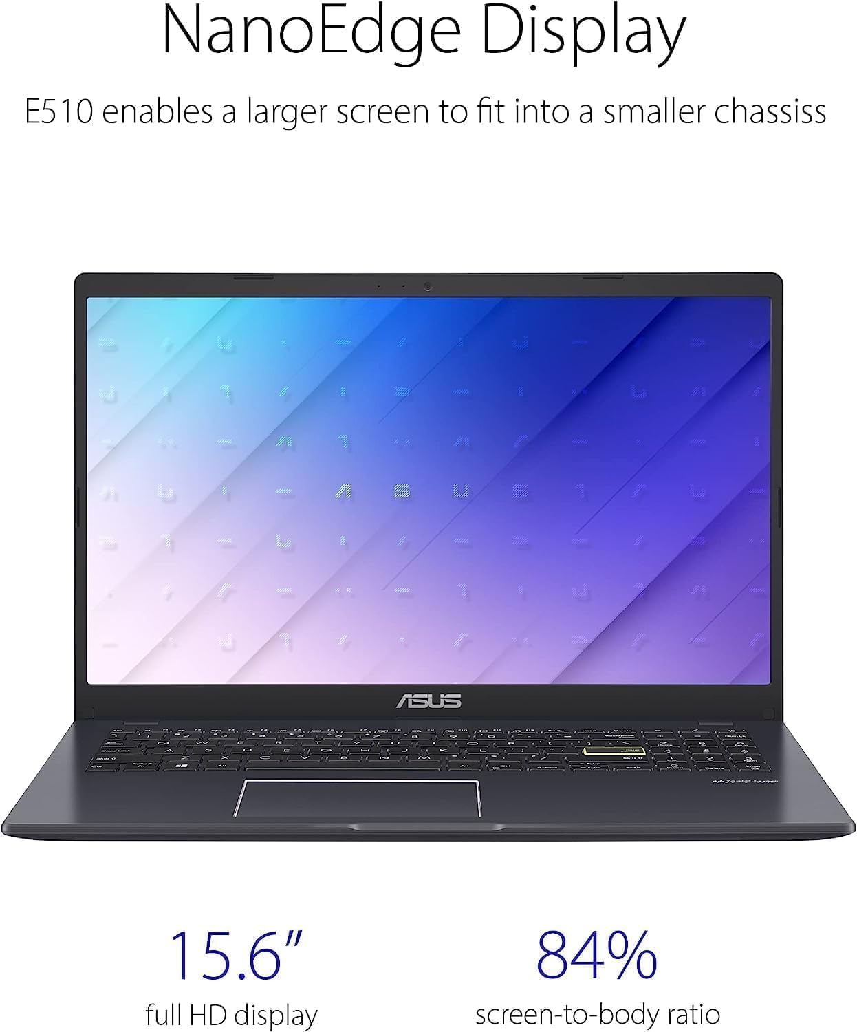 ASUS Vivobook Go 15 Thin & Light Laptop Computer, 15.6” FHD Display, Intel Celeron N4020 Processor, 4GB RAM, 320GB Storage, Windows 11, HDMI, SD Card, 1 Year Microsoft 365, Black