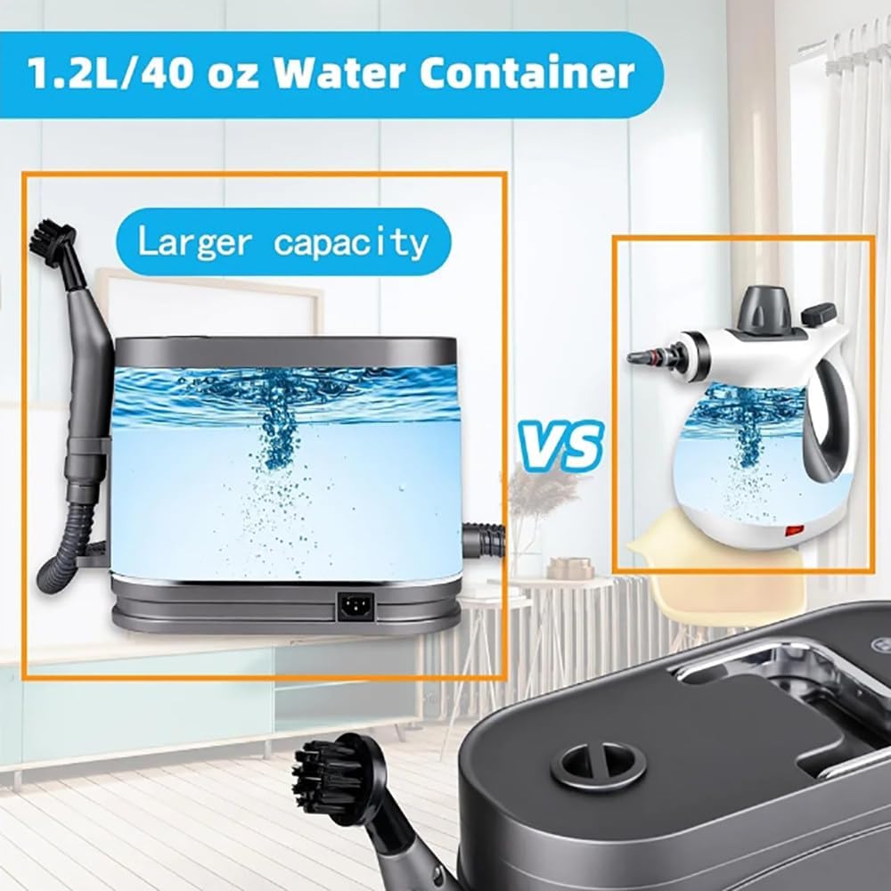 スチームクリーナー本体 120℃ 1500ml 1300W Amazon.co.jp : 掃除用スチーマー、1500W多機能スチームクリーナー、2