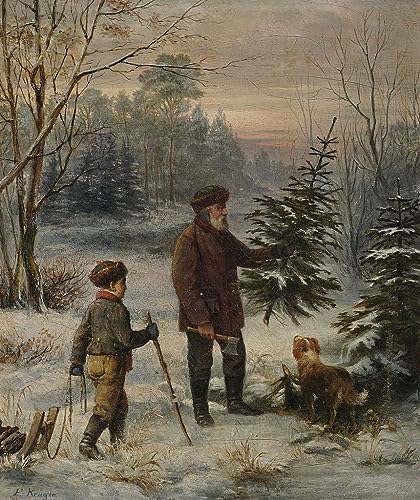 Affiche Avant Noël par Kruger pour la décoration du salon
