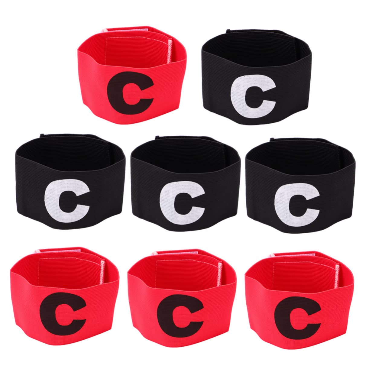 Hemobllo Fascia Da Di Calcio Bracciali Calcio Allenamento Di Squadra Fasce Di Gruppo Musicale Fascia Da Calcio Colorato Capitani Bande Black