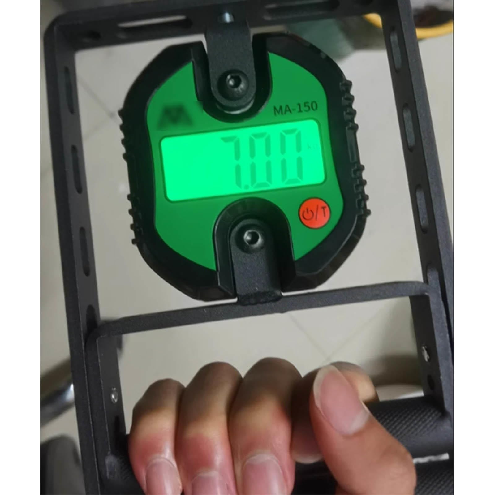 Cyfrowy dynamometr ręczny, tester siły chwytu 150 kg z regulowanym uchwytem, wzmacniacz chwytu dłoni, wyświetlacz LCD do treningu mięśni przedramienia nadgarstka