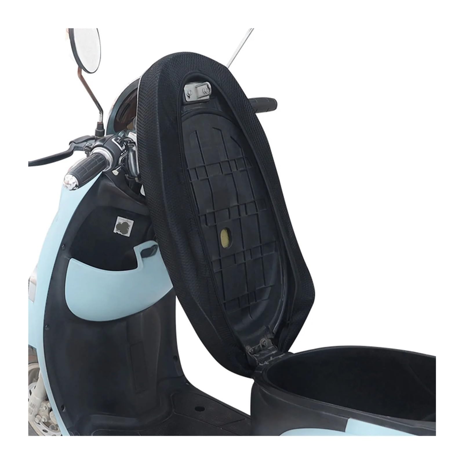 Funda Asiento de Motocicleta Funda De Cojín para Motocicleta, Antideslizante Y Amortiguadora, Funda De Asiento De Cobertura Completa, Funda Cómoda