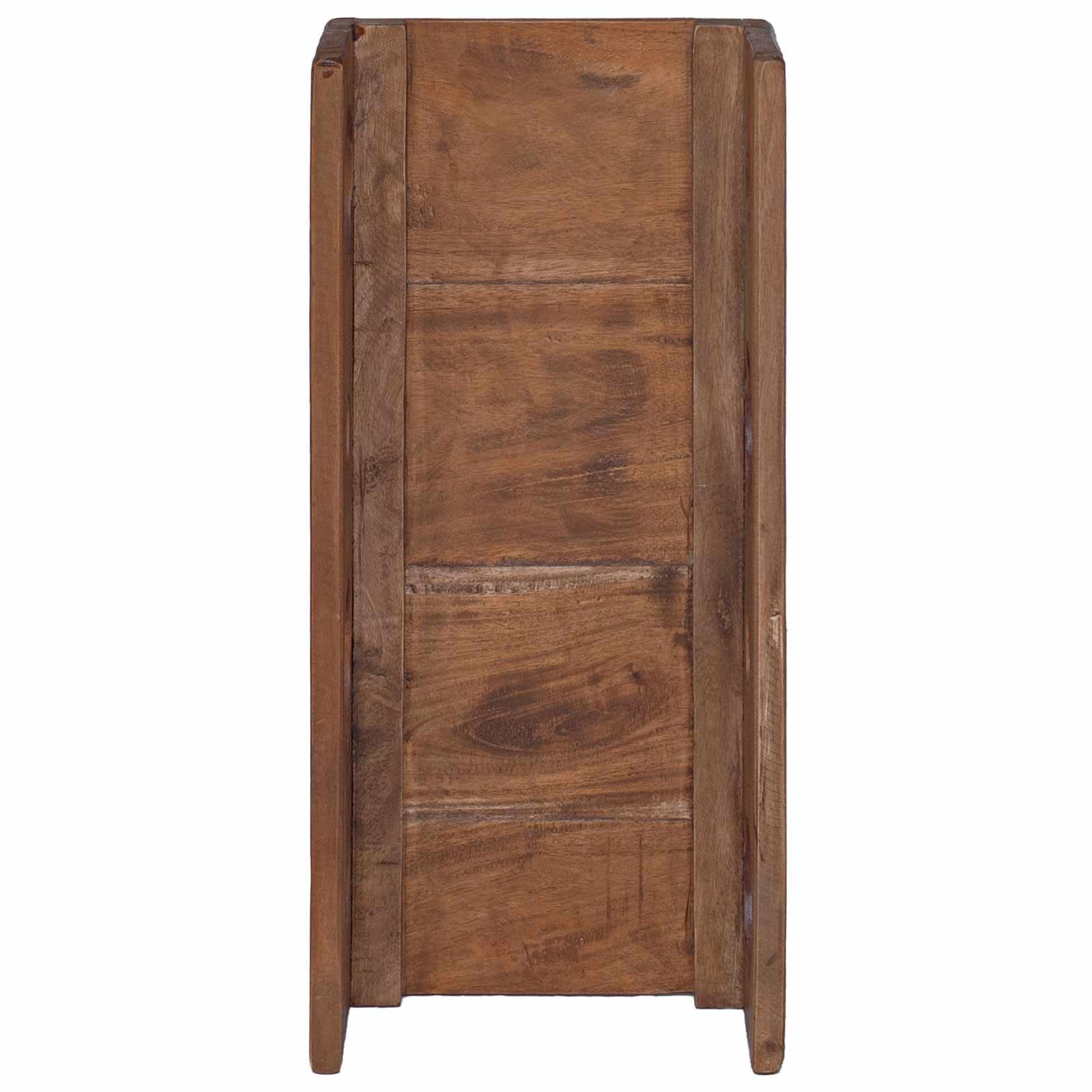 Fengshui Regał na wino z litego drewna mahoń 24 x 13 x 54 cm
