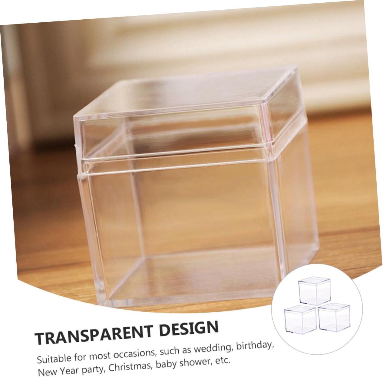 BESTYASH 4pcs Storage Bins Plastic Box Lid for Tcg Cards Storage Box for Candy Biscuit Cookie Cake Sugar Case