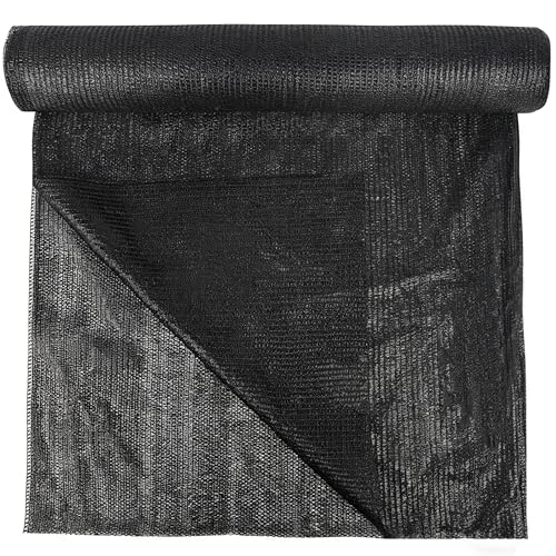 Image of winemana 120x6 FT Outdoor Shade Cloth for Garden & Plants - 70% Large Black Mesh Tarp, UV Resistant Woven Shade Fabric for Greenhouse Farm Row Cover Vegetables Sun Protection Poultry Run