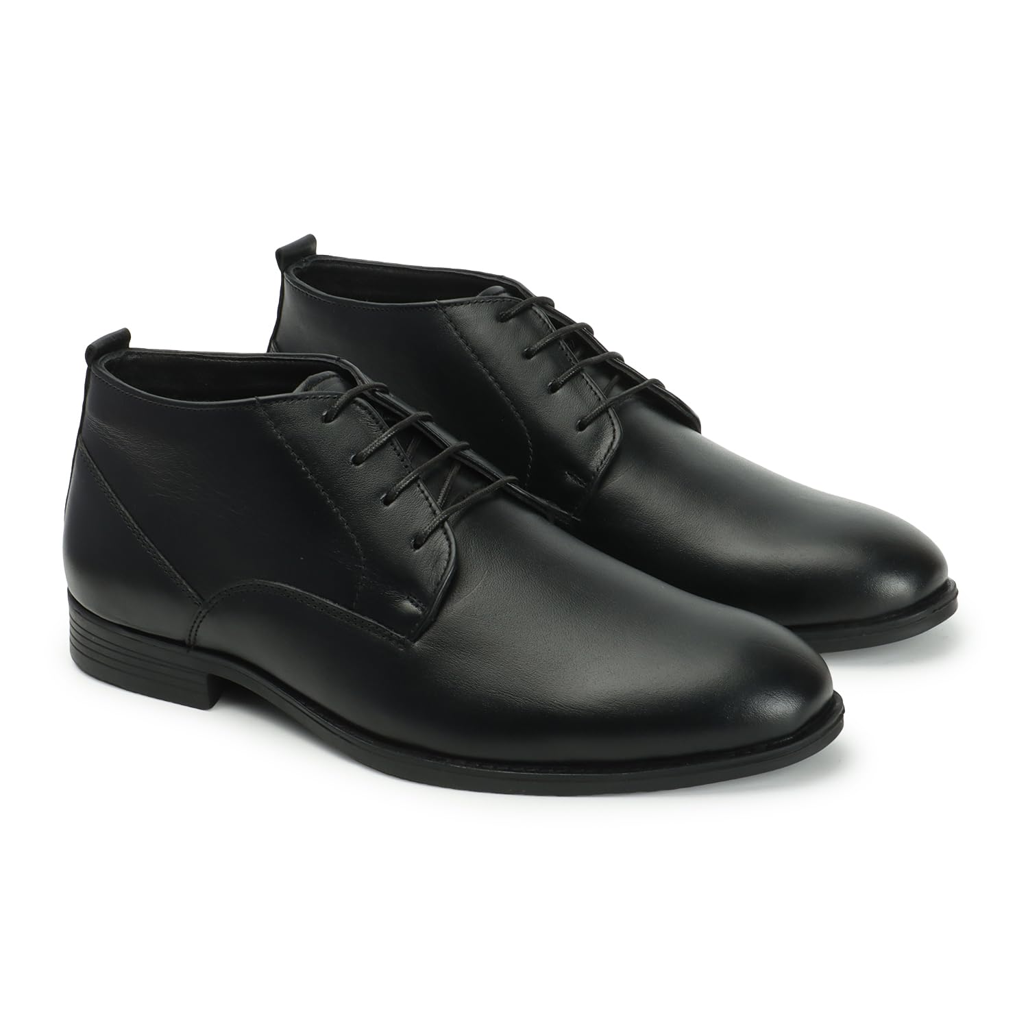 Men's Leather Lace-Up Chukka Boots-image-44