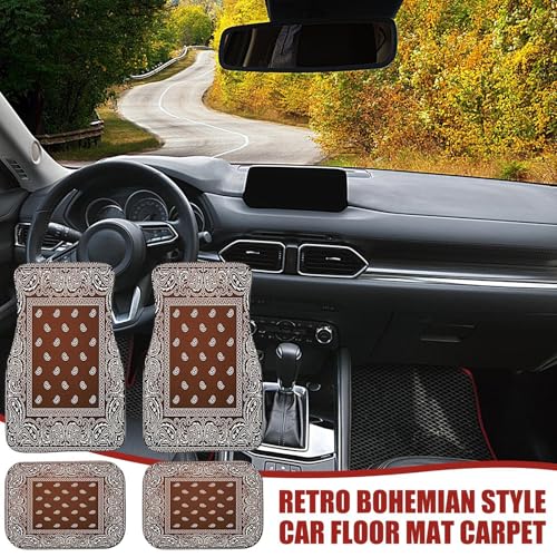 Alfombrillas boho para coche que transforman el interior de tu SUV 5