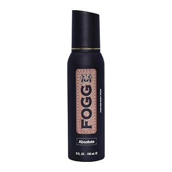 Absolute by Fogg - Mens Body Spray - Fresh Spicy Woody Fragrance Body Spray - Perfume-Based - Top Notes of Lemon, Bergamot, Pineapple - 5 oz