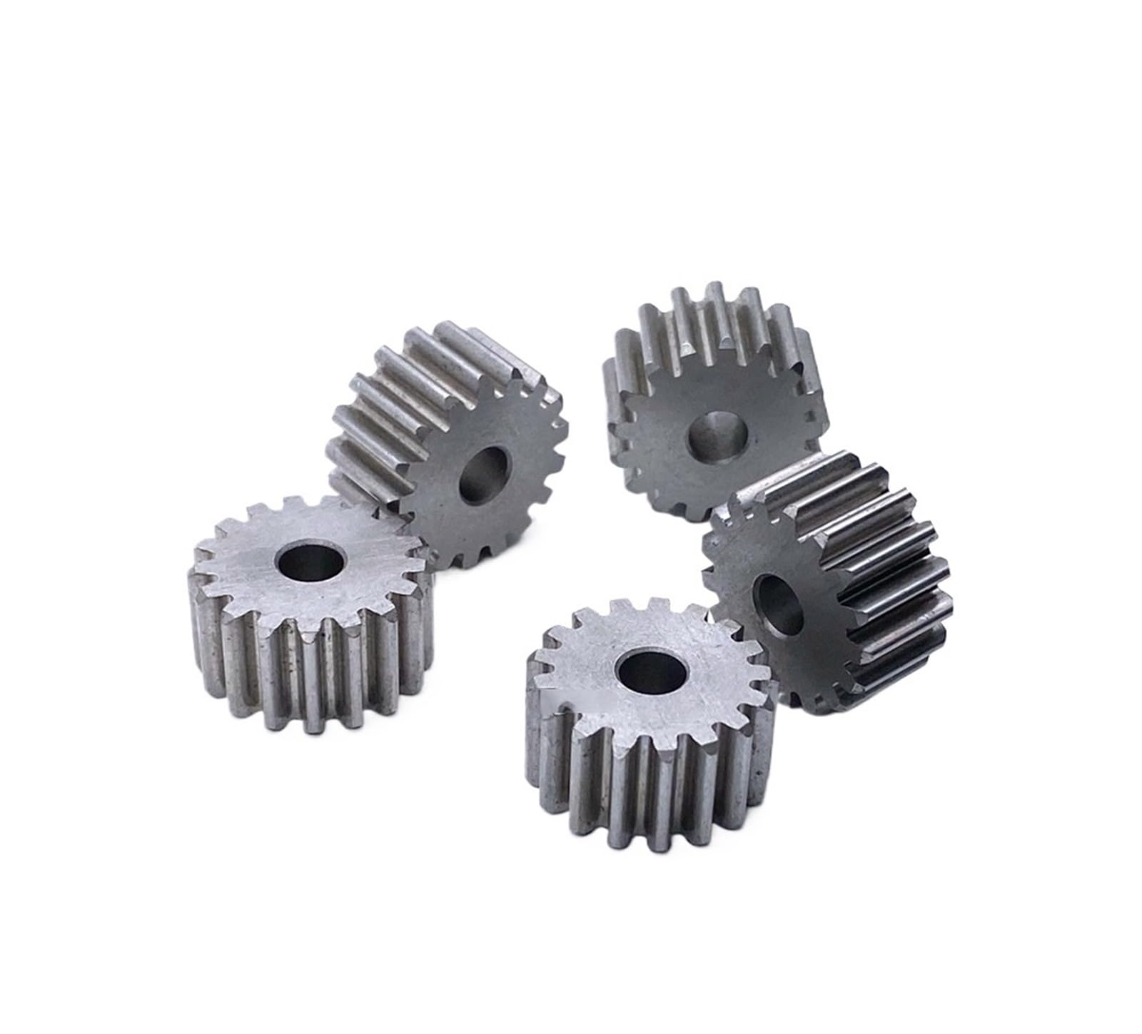 Bevel Gear Pinion Hardware Mechanical 2pcs 1M 11/12/15/17/18/23/25 Teeth 5MM Hole Diameter Stainless Steel Spur Gear(12 Teeth)