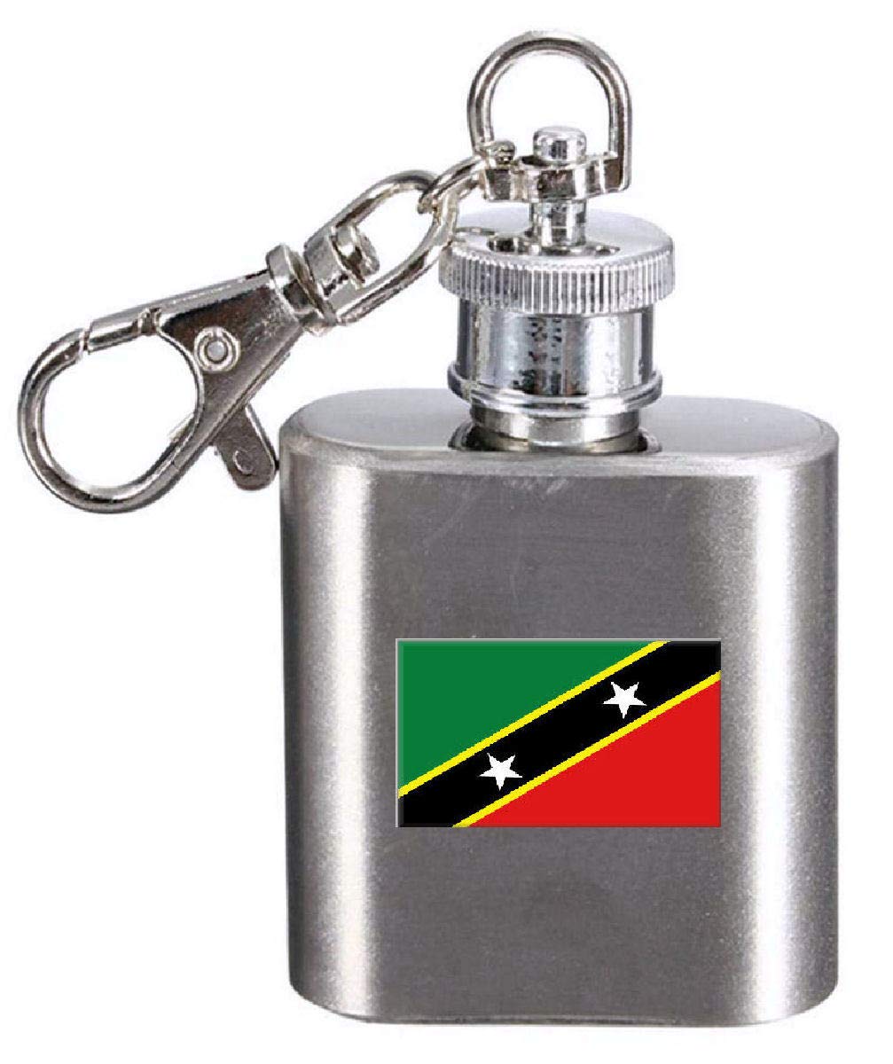 Porte-clés flasque gravé drapeau caribéen à offrir en cadeau