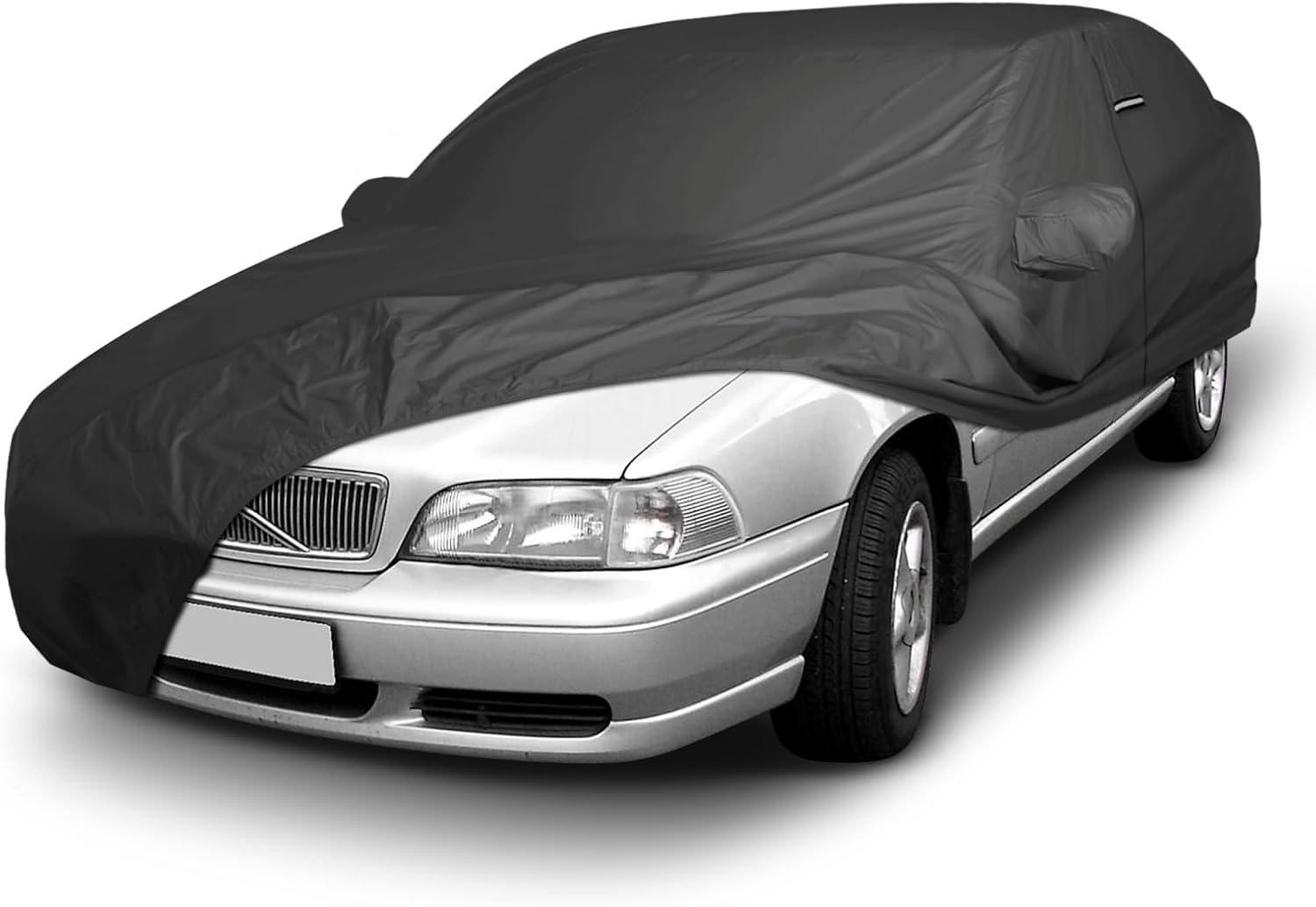 iCarCover Premium Custom Car Cover for 1998-2010 Volvo V70 Heavy Duty Waterproof All Weather Rain Snow UV Sun Protector Custom Fit Full Exterior Indoor Outdoor Protection Car Cover (Black)