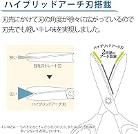 Vista 3 de Kokuyo Tijeras Saxa, amarillo, hoja estándar, mango simétrico para mano derecha e izquierda (HASA-280Y)