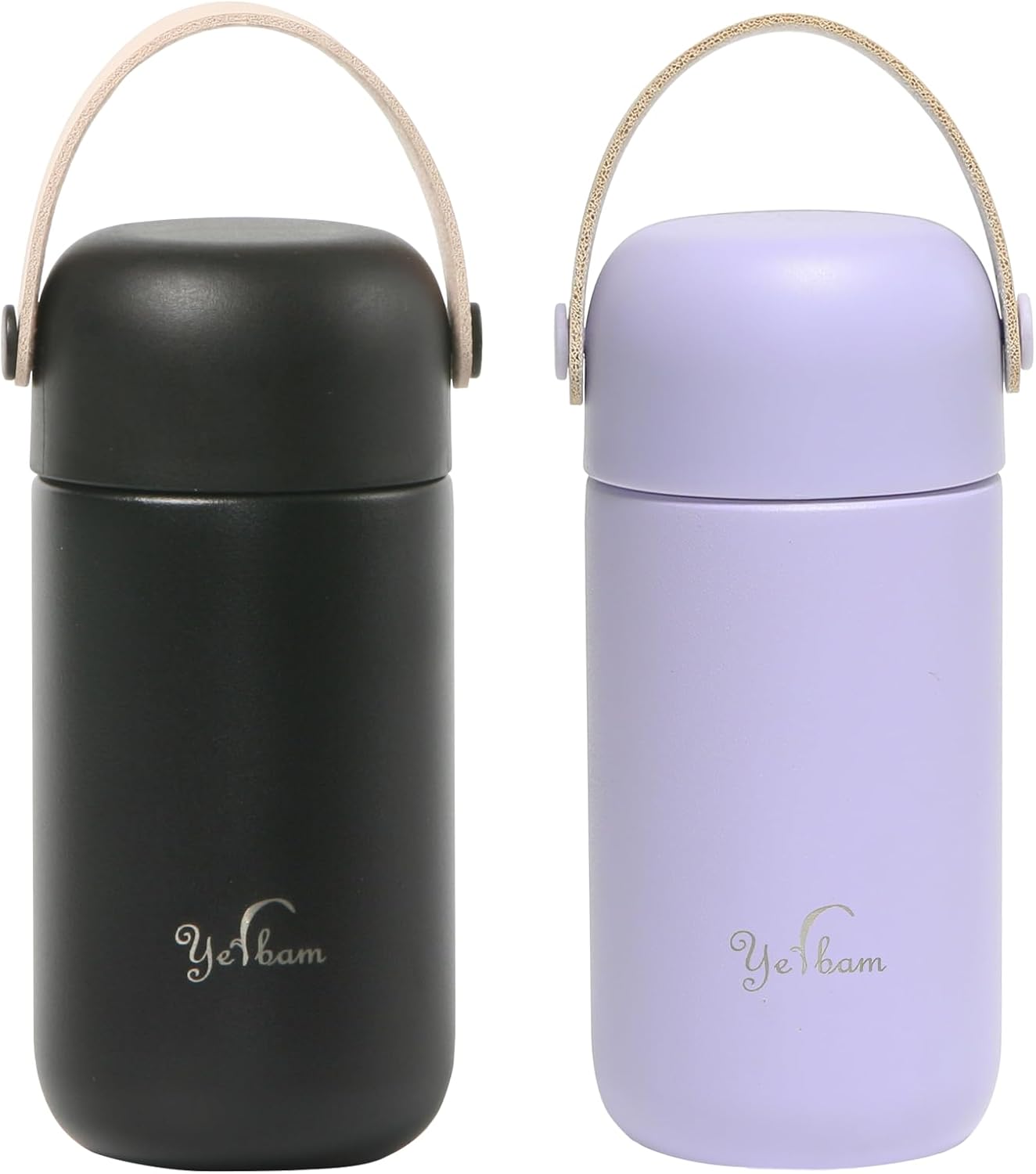 5.5oz Mini Tumbler Stainless Steel Vacuum Insulated Water Bottle Double Wall Thermos Flask Small Size BPA Free Leakproof (Periwinkle-Black Combo)