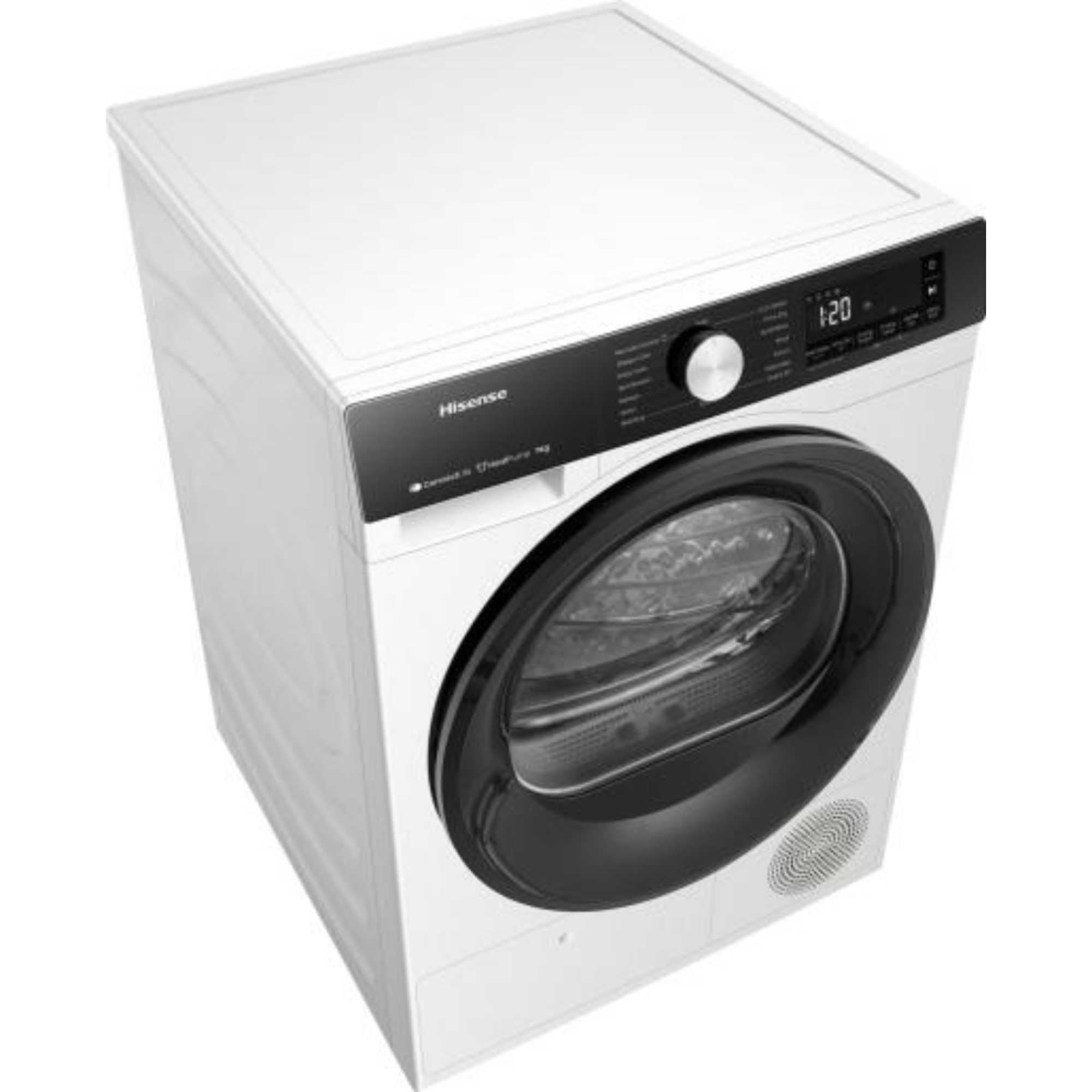 Hisense DH3S902BW3 - Asciugatrice, 9 kg, asciugatura automatica, asciugatura rapida, asciugatura rapida, asciugatura allergy care, asciugatura anti grovigli, scaffale di asciugatura, bianco