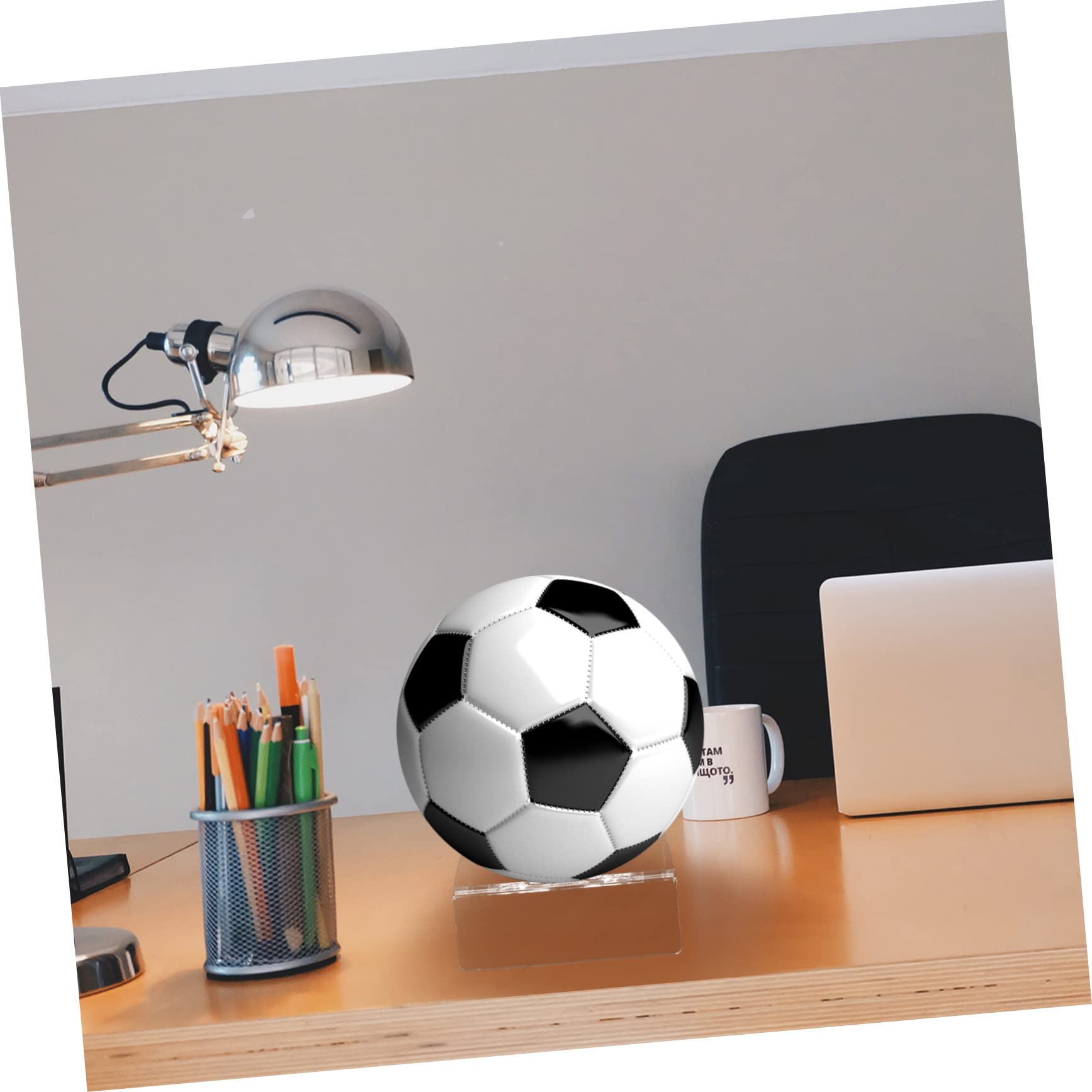 2 Supports Mural En Acrylique Pour Ballons - Présentoir Basket Football Transparent - 6