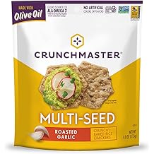 Crunchmaster Multi-Seed Crackers, Roasted Garlic, 4 oz.