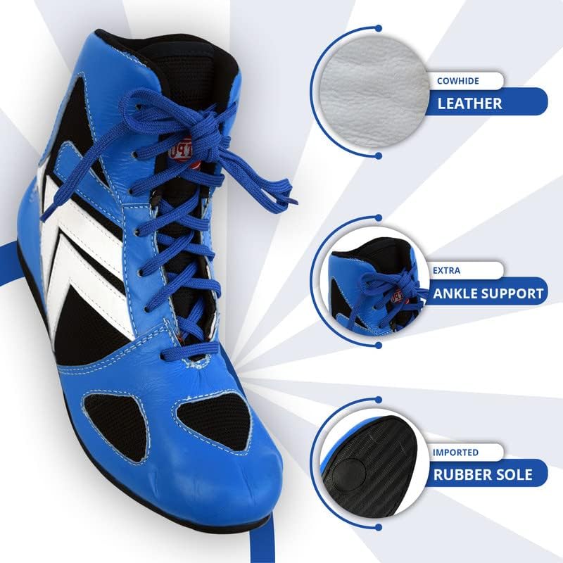 Miniatura 4 de Rightpunch - Zapatos de boxeo profesionales transpirables para hombres y mujeres, antideslizantes, ligeros, con suela de goma